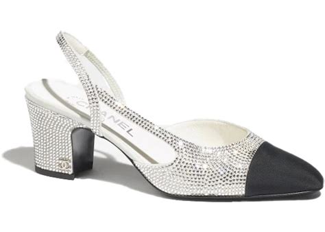 chanel slingback silver|chanel slingback price.